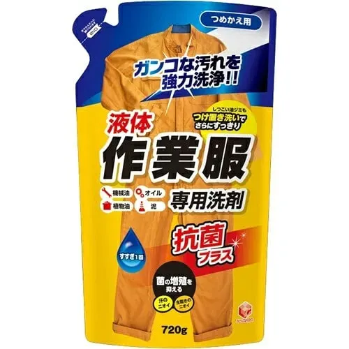 Средство для стирки рабочей и сильнозагрязнённой одежды, Daiichi Sekken Laundry Club Liquid Detergent for Work Clothes, Refill, 720g