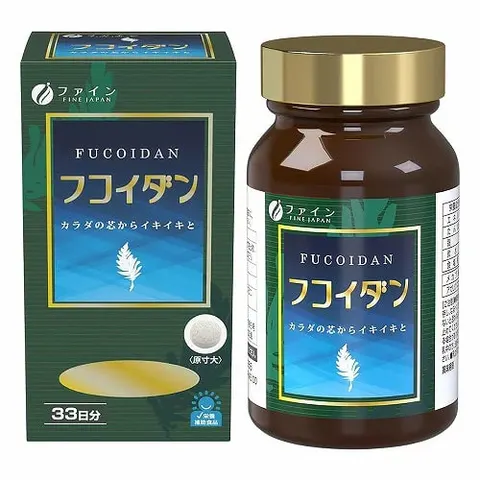 Fine Japan Fucoidan, экстракт мекабу и агарика, 198 капсул на 33 дня