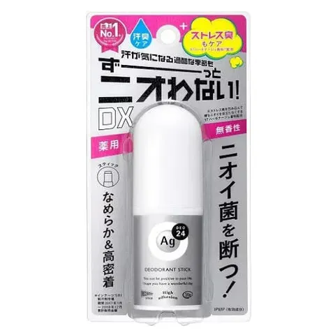 Дезодорант-антиперспирант, стик с ионами серебра, без аромата, Fine Today AG Deo 24 Deodorant Stick EX Unscented, 20g