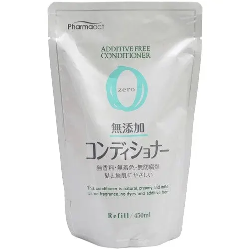 Кондиционер для чувствительной кожи головы, запасной блок, Kumano Yushi Pharma Act Additive-Free Conditioner, Refill, 450ml