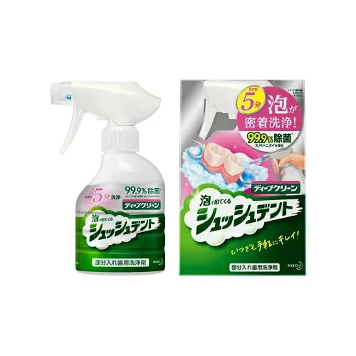 Средство для чистки зубных протезов, спрей, Kao Deep Clean Shushu Dent Partial Denture Cleaner, 270ml