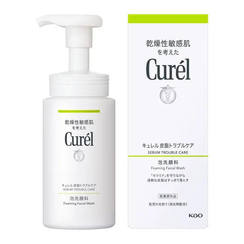Curél пенка для умывания Sebum Trouble Care, 150 мл