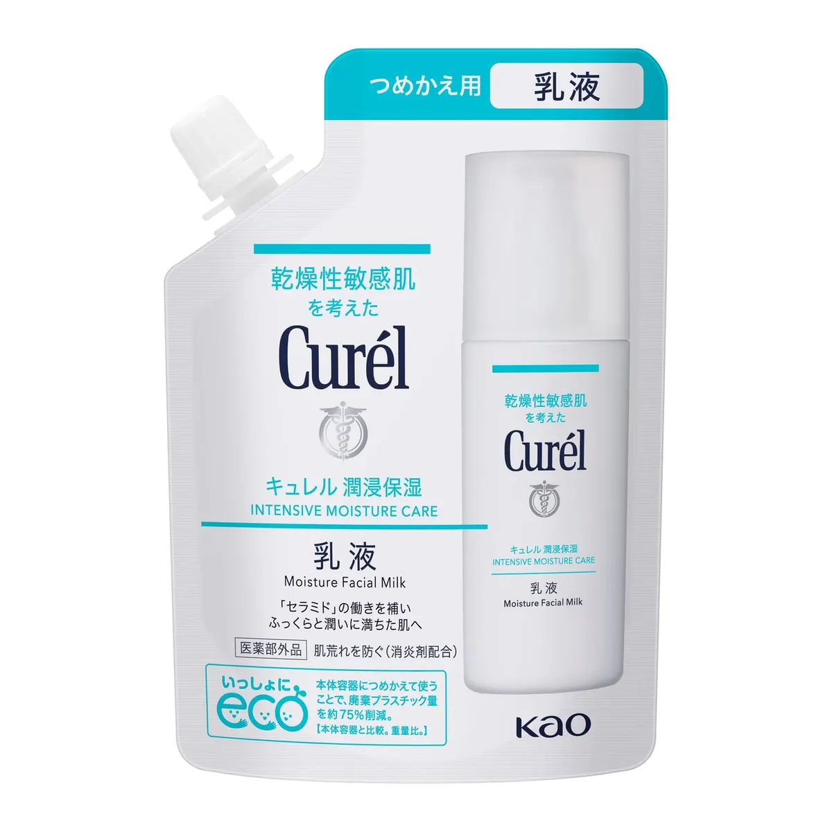 Curél увлажняющая эмульсия для лица Intensive Moisture Care, сменный блок 100 мл