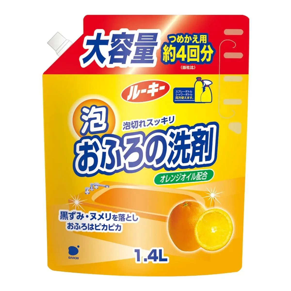 Daiichi Sekken Rookie Bath Detergent, Refill, Extra Large, 1400ml