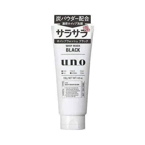 Пенка для умывания, для мужчин, на основе древесного угля, Fine Today Uno Whip Wash Black, 130g