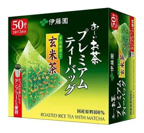 Itoen Oi Ocha Premium genmaicha with Uji matcha, 50 tea bags