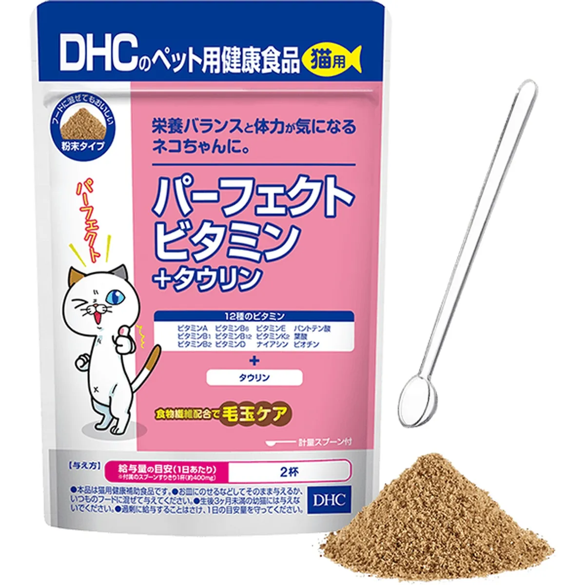 DHC Perfect Vitamin + Taurine для кошек, порошок 50 г