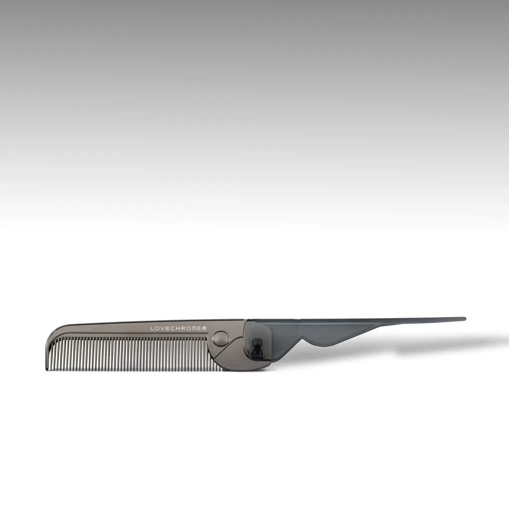 LOVECHROME PG Bangs Comb, складная расчёска для чёлки, чёрная
