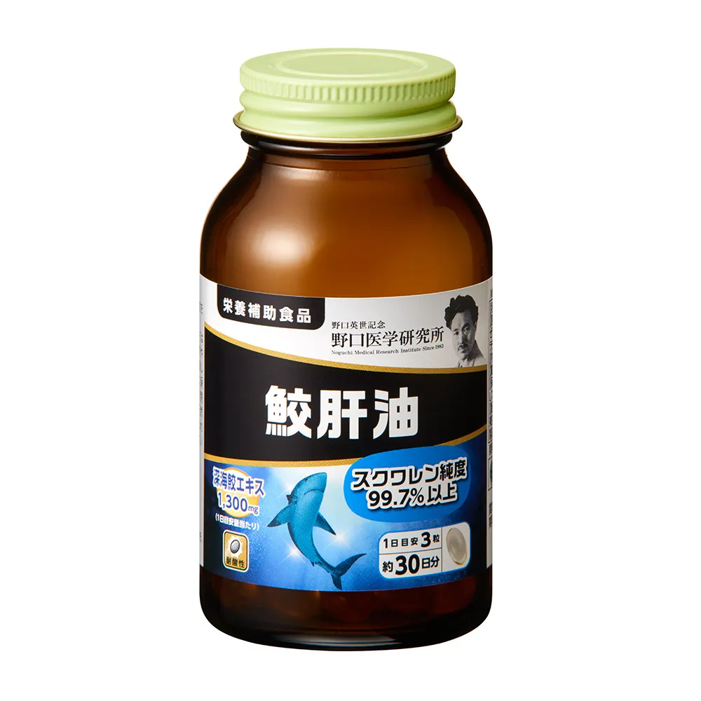 Масло печени акулы, для бодрости, энергии и иммунитета, Noguchi Shark Liver Oil, 90 шт