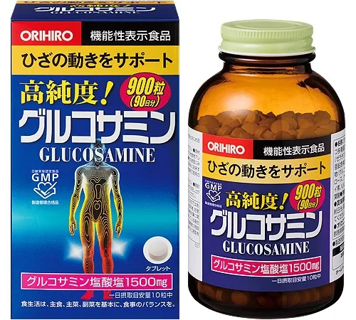 Глюкозамин с хондроитином и витаминами, для укрепления суставов, Orihiro High Purity Glucosamine Tablets, Value Pack, 900 шт