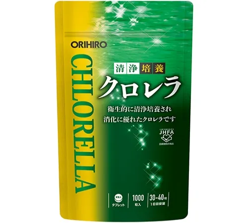 Хлорелла, Orihiro Clean Cultured Chlorella, 1000шт