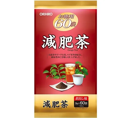 Чай для похудения "Genpi ", Orihiro Value Pack Slimming Tea, 60 саше