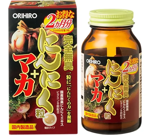 Капсулы чеснока, без запаха, Orihiro Completely Odorless Garlic Granules, 180шт