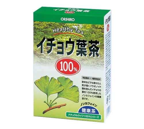 Чай из листьев гинкго билоба, для улучшения памяти и внимания, Orihiro NL Tea 100% Ginkgo Leaf Tea, 26 саше