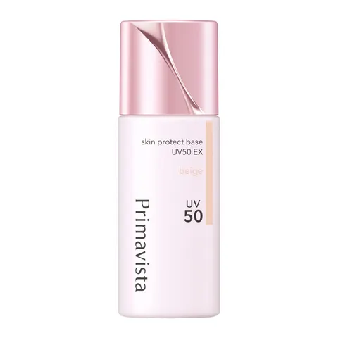 SOFINA Primavista Skin Protect Base UV50 EX, база под макияж против жирного блеска, бежевый, SPF50 PA+++, 25 мл