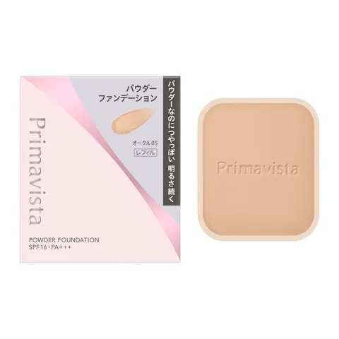 SOFINA Primavista Bright Charge Powder, пудровая тональная основа, Ochre 05, SPF16 PA+++, 9 г