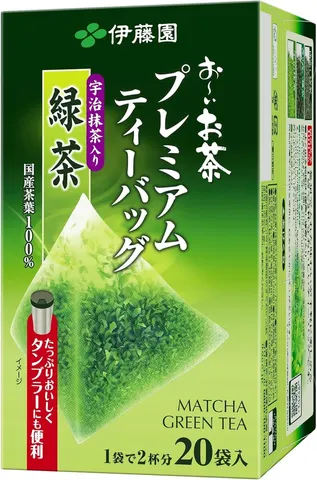 Itoen Oi Ocha Premium green tea with Uji matcha, 20 tea bags