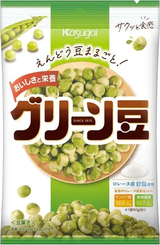 Kasugai Green Mame crunchy green peas, 90 g