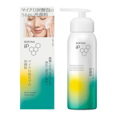 SOFINA iP Micro Mousse Facial Wash, микропенное средство для умывания, 160 г