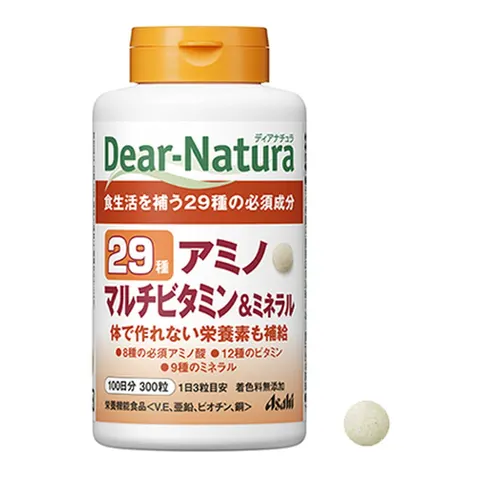 Dear-Natura 29 Amino Multivitamin & Mineral: 29 nutrients (amino acids, 12 vitamins, 9 minerals), 150 tablets (50 days)