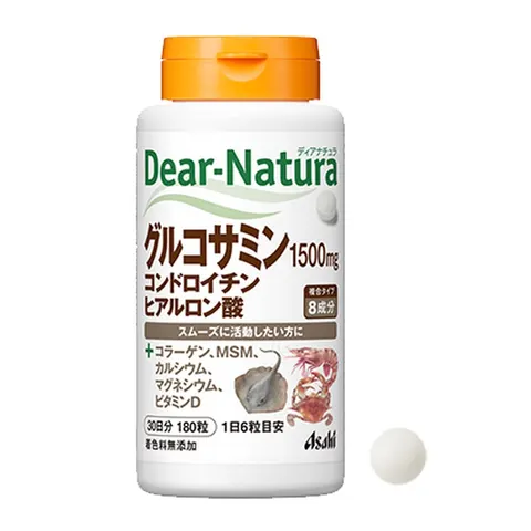 Dear-Natura Glucosamine Chondroitin Hyaluronic Acid: 8-ingredient joint support complex, 180 tablets (30 days)