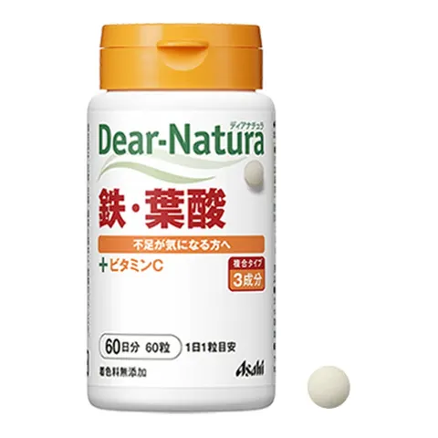 Dear-Natura Iron & Folic Acid: with vitamin C, 60 tablets (60 days)