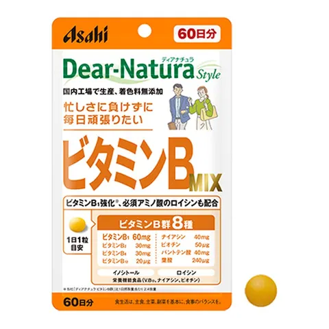 Комплекс витаминов группы B (8 витаминов B + инозитол + лейцин), Dear-Natura Vitamin B MIX, 60 таблеток (60 дней)