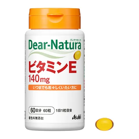 Dear-Natura Vitamin E: 140 mg vitamin E per capsule, 60 capsules (60 days)