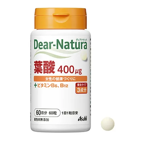 Фолиевая кислота с витаминами B6 и B12 (для беременных и кормящих), Dear-Natura, 60 таблеток (60 дней)