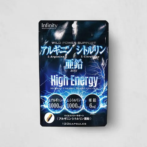 Infinity Аргинин, цитруллин и цинк High Energy, 120 капсул (20 дней)
