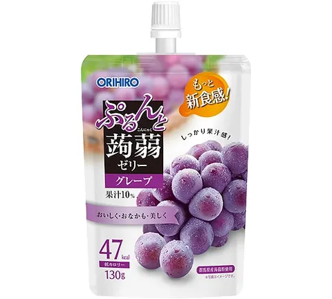 Orihiro Purunto Konjac Jelly Standing Grape, 130g