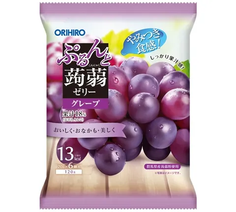 Orihiro Purunto Konnyaku Jelly New Pouch Grape