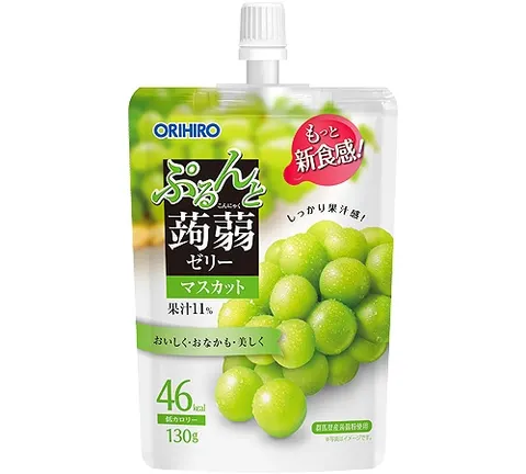 Orihiro Purunto Konjac Jelly Standing Muscat, 130g