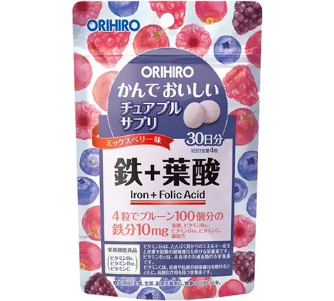 Orihiro Tasty Chewable Supplement Iron