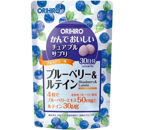 Orihiro Chewable Supplement Blueberry & Lutein