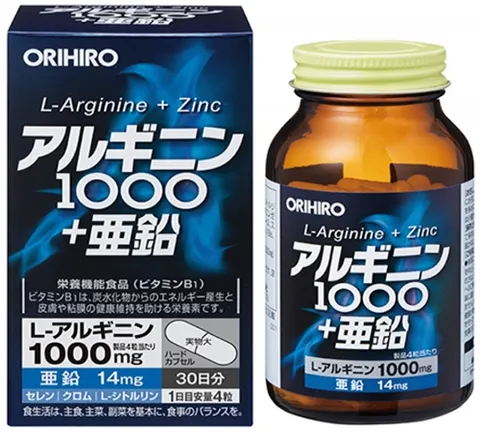 Orihiro Arginine 1000 + Zinc