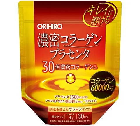 Концентрированный коллаген + плацента, порошок, Orihiro Dense Collagen Placenta, 120g