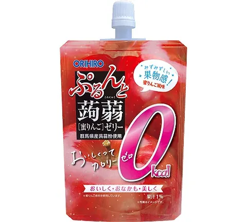 Orihiro Purunto Konjac Jelly Standing Zero Calorie Honey Apple