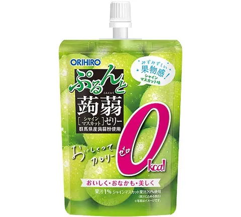Orihiro Purunto Konjac Jelly Standing Zero Calorie Shine Muscat