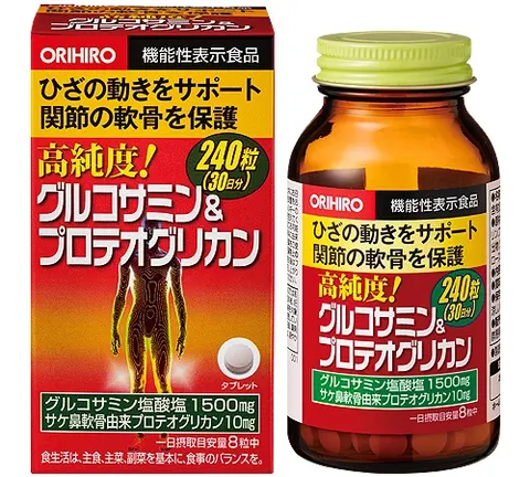 Orihiro High-purity glucosamine & proteoglycan, 240pcs