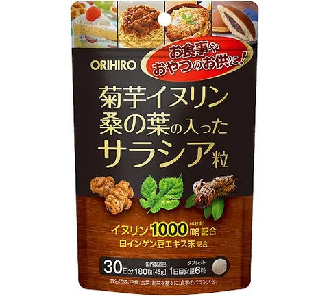 Orihiro Jerusalem artichoke inulin mulberry leaf Salacia tablets