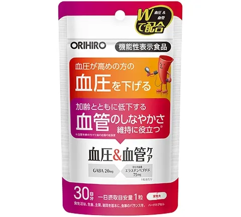 Orihiro functional food for blood pressure and blood vessel care 30 tablets