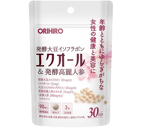 Orihiro Equol & Fermented Korean Ginseng 90 tablets
