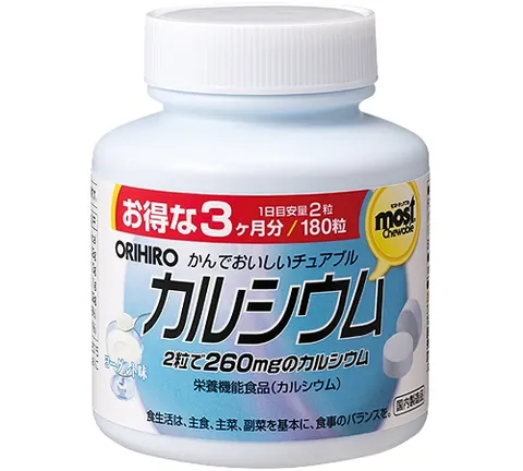 Orihiro MOST Chewable Calcium 180 tablets