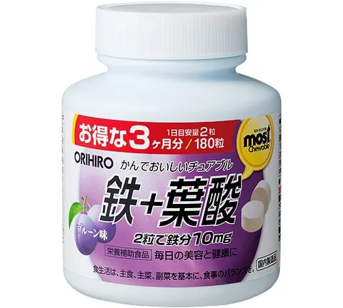 Orihiro MOST Chewable Iron 180 tablets