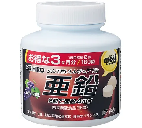 Orihiro MOST Chewable Zinc 180 tablets